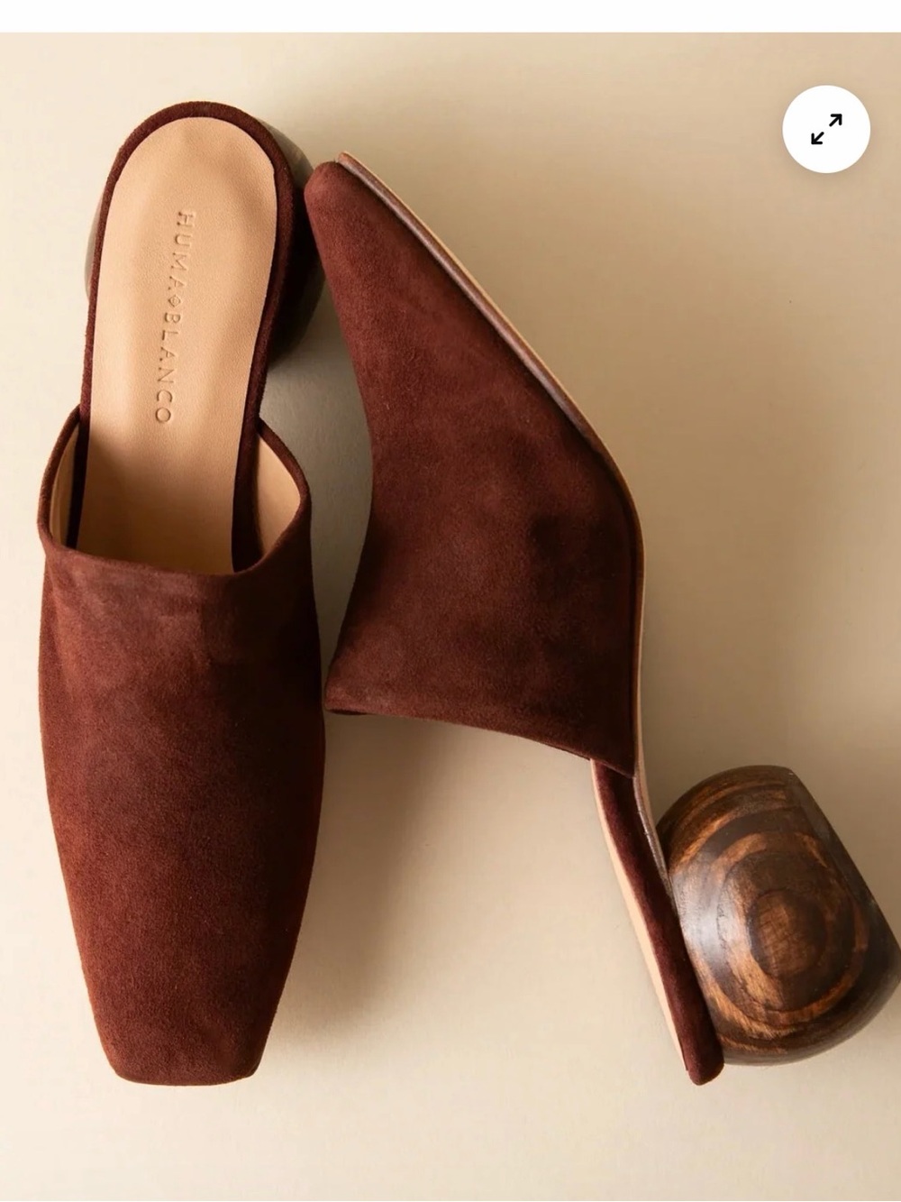 Huma Blanco Mina Mule size 37